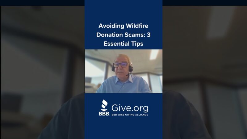Avoiding Wildfire Donation Scams: 3 Essential Tips - YouTube-VQ9brlu4E5w