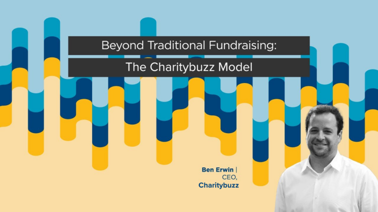 Cover art for interview about Charitybuzz