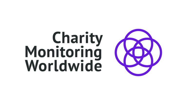 Charity Monitoring Worldwide (CMW) logo, representing charity monitoring organizations from 19 countries that promote transparency, accountability, and donor trust.